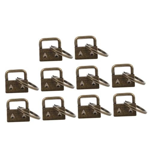 SEWACC 20 Stück Teiliges Metall Bag Strap Ends Rostfrei und Langlebig Einfache Installation DIY Handtaschen Verschlussklammern mit Schlüsselring Geeignet für Gurtband und SEWACC 20 Stück Teiliges Metall Bag Strap Ends Rostfrei und Langlebig Einfache Installation DIY Handtaschen Verschlussklammern mit Schlüsselring Geeignet für Gurtband und von SEWACC