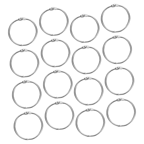 SEWACC 20 Stück Teiliges Metall Binder Ringe Innendurchmesser Wiederverwendbare Buchbinderinge für Lose Ordner Scrapbooking Schlüsselringe Vielseitig für Schule Büro Zuhause von SEWACC