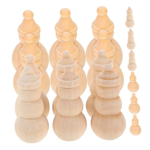 SEWACC 20 Stück Teiliges Mini Holz Schneemänner aus Naturbelassenem Holz Unbemalt für DIY Weihnachtsschmuck Kreative Kinderbastelei und Festliche Dekorationen SEWACC 20 Stück Teiliges Mini Holz Schneemänner aus Naturbelassenem Holz Unbemalt für DIY Weihnachtsschmuck Kreative Kinderbastelei und Festliche Dekorationen von SEWACC