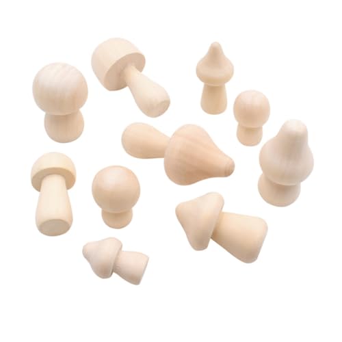 SEWACC 20 Stück Teiliges Mini Holzpilze zum Bemalen Unbemalt mit Spitzen und Runden Köpfen Natürliche Holzfigurinen für DIY Mikrolandschaften und Dekorative Wohnaccessoires SEWACC 20 Stück Teiliges Mini Holzpilze zum Bemalen Unbemalt mit Spitzen und Runden Köpfen Natürliche Holzfigurinen für DIY Mikrolandschaften und Dekorative Wohnaccessoires von SEWACC