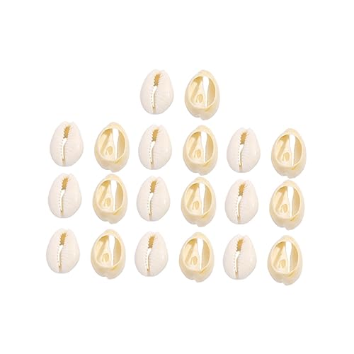 SEWACC 20 Stück Teiliges Natürliche Muschel Perlen Mix für DIY Schmuckherstellung Leichte Conch Anhänger für Armband und Halskette Dekorationsmaterial für Strand und Party Accessoires von SEWACC