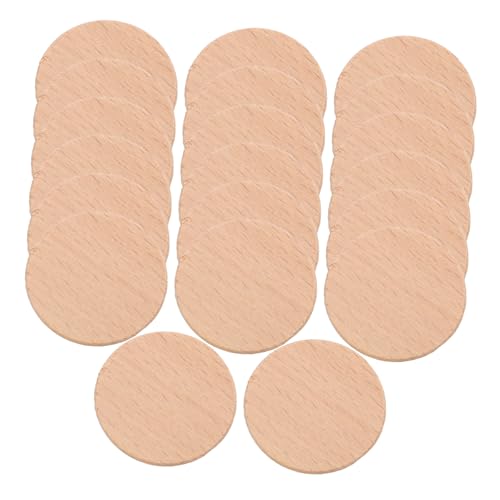 SEWACC 20 Stück Teiliges Natürliche Unbehandelte Holzscheiben aus Buchenholz Runde Holzplättchen für DIY Bastelprojekte Malerei Dekoration Vielseitig Verwendbare Holzronden für SEWACC 20 Stück Teiliges Natürliche Unbehandelte Holzscheiben aus Buchenholz Runde Holzplättchen für DIY Bastelprojekte Malerei Dekoration Vielseitig Verwendbare Holzronden für von SEWACC