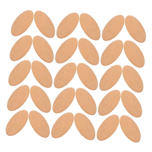 SEWACC 20 Stück Teiliges Ovale Holzscheiben Naturbelassen Stark für DIY Bastelarbeiten Holzformen für Kreative Holzdekorationen und Individuelle Handwerksprojekte SEWACC 20 Stück Teiliges Ovale Holzscheiben Naturbelassen Stark für DIY Bastelarbeiten Holzformen für Kreative Holzdekorationen und Individuelle Handwerksprojekte von SEWACC