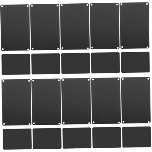 SEWACC 20 Stück Teiliges Schwarze Aluminium Schilder mit Löchern Blanko Metallschilder für Hotel Büro DIY Gravur Langlebige Beidseitig Abgerundete Namensschilder SEWACC 20 Stück Teiliges Schwarze Aluminium Schilder mit Löchern Blanko Metallschilder für Hotel Büro DIY Gravur Langlebige Beidseitig Abgerundete Namensschilder von SEWACC