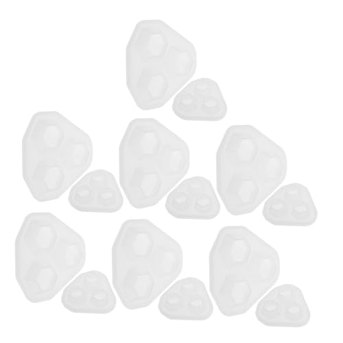 SEWACC 20 Stück Teiliges Silikon Epoxidharz Gießformen Flexible Diamantform Resin Molds Langlebig und Leicht zu Reinigen für Diy Schmuckherstellung Anhänger Bastelprojekte und Dekoration von SEWACC