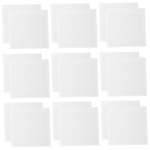 SEWACC 20 Stück Teiliges Transparentes Selbstklebendes PVC Etiketten taschen Wiederverwendbare Materialkarten hüllen zur Lagerorganisation Stabile Aufkleber zum Beschriften und von SEWACC