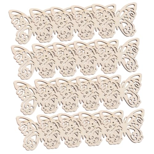 SEWACC 20 Stück Teiliges Unvollendeter Schmetterling Holzfiguren Leichte DIY Holzscheiben zum Bemalen Verarbeitung für Kreative Bastelprojekte und Geschenkdekoration SEWACC 20 Stück Teiliges Unvollendeter Schmetterling Holzfiguren Leichte DIY Holzscheiben zum Bemalen Verarbeitung für Kreative Bastelprojekte und Geschenkdekoration von SEWACC