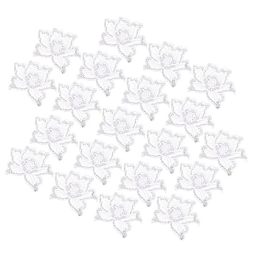 SEWACC 20 Stück Teiliges Weiße Blumen Stickerei Applikationen Funkelnde Kleidung Patches zum Aufnähen Dekorative Aufnäher für Kleider Taschen Jeans DIY Bastelprojekte SEWACC 20 Stück Teiliges Weiße Blumen Stickerei Applikationen Funkelnde Kleidung Patches zum Aufnähen Dekorative Aufnäher für Kleider Taschen Jeans DIY Bastelprojekte von SEWACC