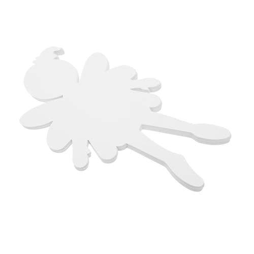 SEWACC 20 Stück Teiliges Weiße Papierfiguren für Unbemalte Bemalbare Feen-formen aus Karton DIY Bastelbedarf für Kreative Kunstprojekte Partydeko und Schulhandwerk von SEWACC