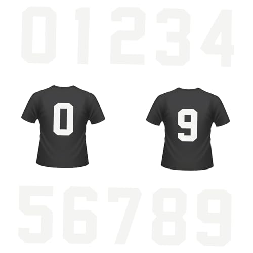SEWACC 20 Stück Teiliges Weiße Zahlen Bügelbilder zum Aufbügeln Hitzebeständige Transfer Patches für T Shirts DIY Kleidung Dekoration Geeignet für Haushaltseisen und Textilgestaltung SEWACC 20 Stück Teiliges Weiße Zahlen Bügelbilder zum Aufbügeln Hitzebeständige Transfer Patches für T Shirts DIY Kleidung Dekoration Geeignet für Haushaltseisen und Textilgestaltung von SEWACC