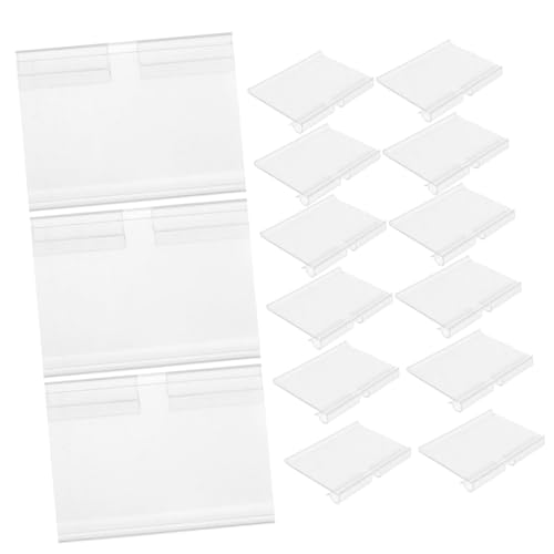 SEWACC 20 Stück Transparente PVC Preisschilderhalter Regal Etiketten Halter Stabil Rutschfest für Supermarkt Verkaufsanzeigen und Preisschild Display SEWACC 20 Stück Transparente PVC Preisschilderhalter Regal Etiketten Halter Stabil Rutschfest für Supermarkt Verkaufsanzeigen und Preisschild Display von SEWACC