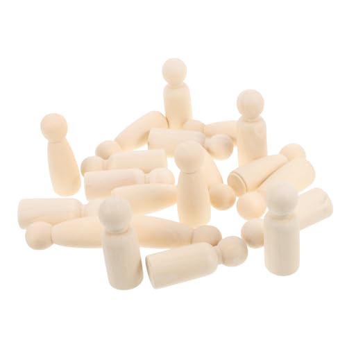 SEWACC 20 Stück Unvollendete Holzfiguren für Diy Projekte Kreative Bastelideen für Beige SEWACC 20 Stück Unvollendete Holzfiguren für Diy Projekte Kreative Bastelideen für Beige von SEWACC