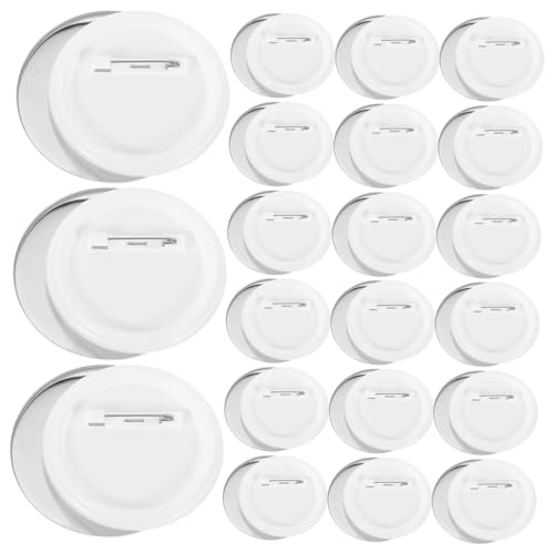 SEWACC 200 Sätze Metall Button Badge Kit DIY Abzeichen Bastelbedarf Langlebigem Weißblech mit Stabilen Pin Rückseiten für Kreative Projekte und Veranstaltungen von SEWACC