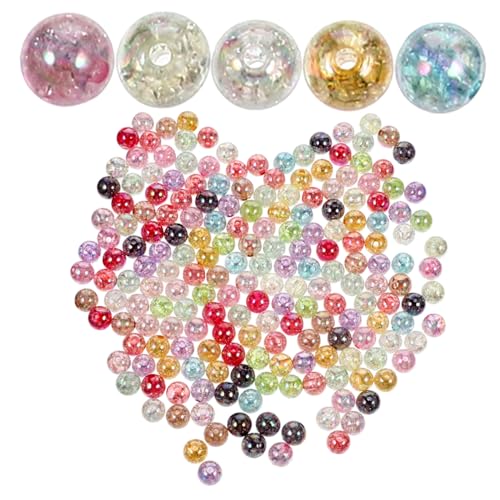 SEWACC 200 Stück Acrylperlen Mix Dekorative Spacer Beads für Armband DIY Schmuckherstellung Robuste Lose Perlen zum Auffädeln Vielseitig für Bastelperlen und Schmuckprojekte von SEWACC