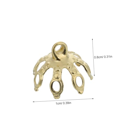 SEWACC 200 Stück Blütenblatt Perlenkappen Reinem Langlebige Schmuckzubehör für Diy Armbänder und Ohrringe Kreative für Schmuckherstellung und Bastelarbeiten von SEWACC