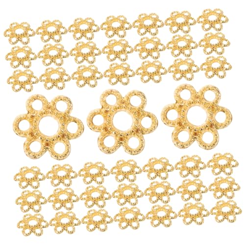 SEWACC 200 Stück Blumenform Perlenkappen DIY Schmuckherstellung Geeignet für Armbänder und Goldfarbene Schmuckzubehörteile SEWACC 200 Stück Blumenform Perlenkappen DIY Schmuckherstellung Geeignet für Armbänder und Goldfarbene Schmuckzubehörteile von SEWACC