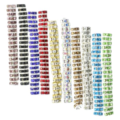 SEWACC 200 Stück Bunte Glas Spacer Perlen für Schmuckherstellung DIY Armband Charms Farben Mix Lose Bastelperlen für Ketten Selber Machen und Handwerksprojekte SEWACC 200 Stück Bunte Glas Spacer Perlen für Schmuckherstellung DIY Armband Charms Farben Mix Lose Bastelperlen für Ketten Selber Machen und Handwerksprojekte von SEWACC