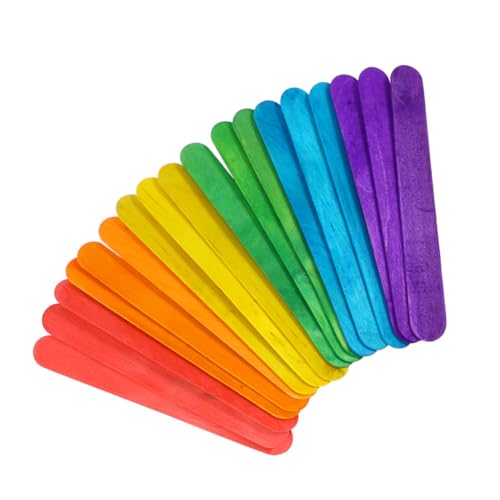 SEWACC 200 Stück Bunte Jumbo Holz Bastelstäbchen Natürliche Glatte Schadstofffreie DIY Popsicle Craft Sticks für Kinderhandwerk Gruppenaktivitäten und Schulprojekte SEWACC 200 Stück Bunte Jumbo Holz Bastelstäbchen Natürliche Glatte Schadstofffreie DIY Popsicle Craft Sticks für Kinderhandwerk Gruppenaktivitäten und Schulprojekte von SEWACC