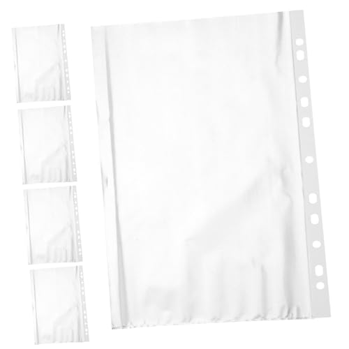 SEWACC 200 Stück Dokumentenmappe PVC Klarsichtmappen für Büro Praktische Aktenordner mit Fächern Organisieren von Papieren Fotos und Quittungen von SEWACC