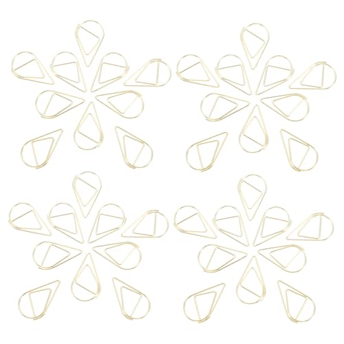 SEWACC 200 Stück Goldene Wasser Tropfen Büroklammern Metall Kleine Clips für Papier Fotos Memo Lesezeichen Kreative Büroklammern zum Organisieren von Dokumenten und Notizen SEWACC 200 Stück Goldene Wasser Tropfen Büroklammern Metall Kleine Clips für Papier Fotos Memo Lesezeichen Kreative Büroklammern zum Organisieren von Dokumenten und Notizen von SEWACC
