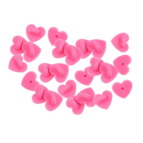 SEWACC 200 Stück Herzförmige Gummiverschlüsse für Broschen Sicherer Brooch Clasp Ersatz für Anstecknadeln DIY Zubehör für Reverspins Namensschilder Schmuckherstellung SEWACC 200 Stück Herzförmige Gummiverschlüsse für Broschen Sicherer Brooch Clasp Ersatz für Anstecknadeln DIY Zubehör für Reverspins Namensschilder Schmuckherstellung von SEWACC