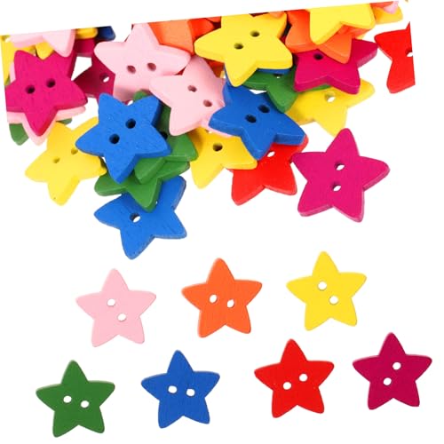 SEWACC 200 Stück Holzknöpfe Stern Bunte Fünfzackige DIY Nähknöpfe mit Löchern zum Basteln Scrapbooking Verzieren von Kleidung und Stoffen Vielseitig für Handarbeiten und Dekoration SEWACC 200 Stück Holzknöpfe Stern Bunte Fünfzackige DIY Nähknöpfe mit Löchern zum Basteln Scrapbooking Verzieren von Kleidung und Stoffen Vielseitig für Handarbeiten und Dekoration von SEWACC