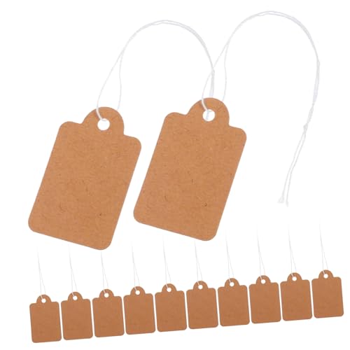 SEWACC 200 Stück Kleine Kraftpapier Preisschilder mit Vorgestanztem Faden Beschreibbare Hängeetiketten für Schmuck Kleidung Garage und Einzelhandel Robust und Vielseitig Einsetzbar SEWACC 200 Stück Kleine Kraftpapier Preisschilder mit Vorgestanztem Faden Beschreibbare Hängeetiketten für Schmuck Kleidung Garage und Einzelhandel Robust und Vielseitig Einsetzbar von SEWACC