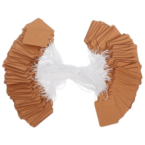 SEWACC 200 Stück Kraftpapier Preisschilder mit Vorgestellter Schnur Beschreibbare Hang Tags für Schmuck Kleidung Einzelhandel Robuste Markierungsanhänger zum Beschriften und Befestigen SEWACC 200 Stück Kraftpapier Preisschilder mit Vorgestellter Schnur Beschreibbare Hang Tags für Schmuck Kleidung Einzelhandel Robuste Markierungsanhänger zum Beschriften und Befestigen von SEWACC