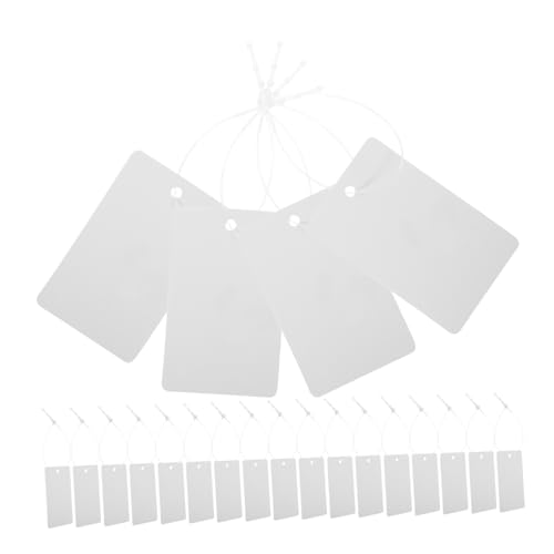 SEWACC 200 Stück Kunststoff Preisschilder Weiß Ölbeständig Blanko Anhänger Etiketten zum Beschriften für Bekleidung Einzelhandel Lager SEWACC 200 Stück Kunststoff Preisschilder Weiß Ölbeständig Blanko Anhänger Etiketten zum Beschriften für Bekleidung Einzelhandel Lager von SEWACC