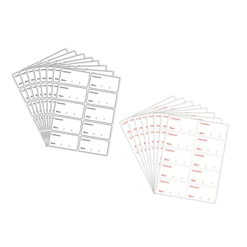 SEWACC 200 Stück Lebensmittel Aufkleber Selbstklebend PVC Gefrieretiketten für Vorratsdosen Abziehbare Food Container Labels zur Datumskennzeichnung Schwarz Rot SEWACC 200 Stück Lebensmittel Aufkleber Selbstklebend PVC Gefrieretiketten für Vorratsdosen Abziehbare Food Container Labels zur Datumskennzeichnung Schwarz Rot von SEWACC