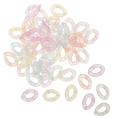SEWACC 200 Stück Leuchtende Acryl Verbindungslings Ovaler Offener Link Mehrfarbige Glow in The Dark Ringe für Schmuckherstellung Robuste und Einfache Montage Vielseitige Kettenglieder SEWACC 200 Stück Leuchtende Acryl Verbindungslings Ovaler Offener Link Mehrfarbige Glow in The Dark Ringe für Schmuckherstellung Robuste und Einfache Montage Vielseitige Kettenglieder von SEWACC