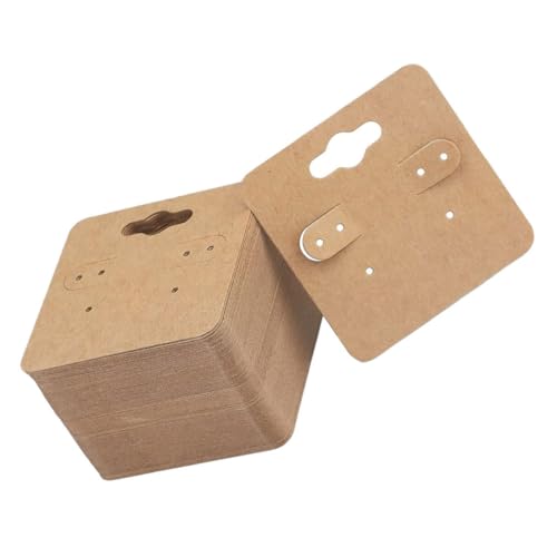 SEWACC 200 Stück Ohrring Display Karten Kraftpapier Earring Tags für Handmade Ohrringe Schmuckverpackung Präsentationskarten für Verschiedene Ohrring Stile von SEWACC