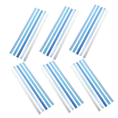 SEWACC 200 Stück Origami Stern Papierstreifen Glitzer Papier Basteln DIY Faltpapier für Scrapbook Bastelmaterial Farbverlauf Blau Farben SEWACC 200 Stück Origami Stern Papierstreifen Glitzer Papier Basteln DIY Faltpapier für Scrapbook Bastelmaterial Farbverlauf Blau Farben von SEWACC