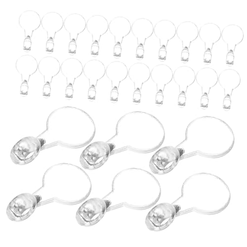 SEWACC 200 Stück Runde Klare Kunststoff bails zum Aufkleben Vielseitige Schmuckanhänger für DIY Ohrringe Halsketten Anhänger Handgefertigte Bastelaccessoires SEWACC 200 Stück Runde Klare Kunststoff bails zum Aufkleben Vielseitige Schmuckanhänger für DIY Ohrringe Halsketten Anhänger Handgefertigte Bastelaccessoires von SEWACC