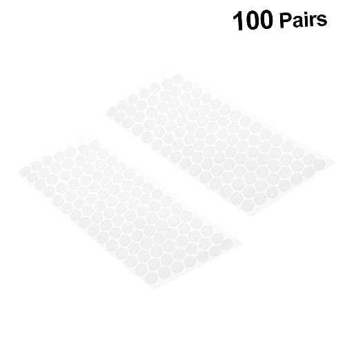 SEWACC 200 Stück Runde Selbstklebende Klettpunkte Hochwertige Klettband Dots für Wand und Oberflächenanwendungen Weiß SEWACC 200 Stück Runde Selbstklebende Klettpunkte Hochwertige Klettband Dots für Wand und Oberflächenanwendungen Weiß von SEWACC