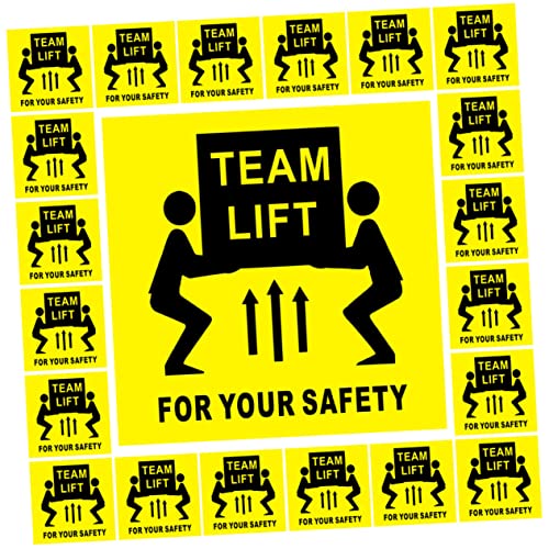 SEWACC 200 Stück Team Lift Warnaufkleber Selbstklebend Stark Haftende Sicherheitswarnung für Schwere Lasten Geeignet für Lager Industrie und Versandbereiche SEWACC 200 Stück Team Lift Warnaufkleber Selbstklebend Stark Haftende Sicherheitswarnung für Schwere Lasten Geeignet für Lager Industrie und Versandbereiche von SEWACC