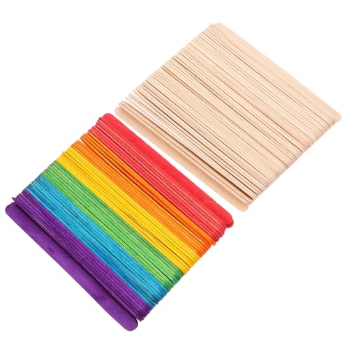 SEWACC 200 Stück Teiliges Farbige Jumbo holzstäbchen Langlebige Holzeisstiele für DIY bastelprojekte Vielseitig Einsetzbar für Kunst Schule und Wachsen Robust und Sicher Bunte Holzspatel SEWACC 200 Stück Teiliges Farbige Jumbo holzstäbchen Langlebige Holzeisstiele für DIY bastelprojekte Vielseitig Einsetzbar für Kunst Schule und Wachsen Robust und Sicher Bunte Holzspatel von SEWACC