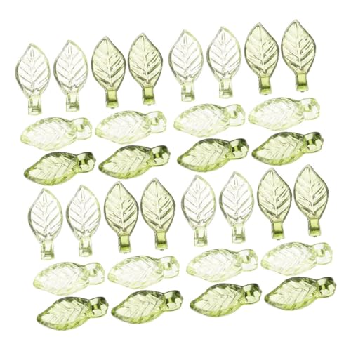 SEWACC 200 Stück Transparente Acryl Blattperlen für Schmuckherstellung Diy Bastelbedarf Kleine Niedliche Anhänger für Armbänder und SEWACC 200 Stück Transparente Acryl Blattperlen für Schmuckherstellung Diy Bastelbedarf Kleine Niedliche Anhänger für Armbänder und von SEWACC