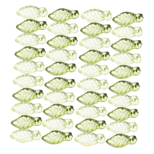 SEWACC 200 Stück Transparente Acrylblätter Anhänger für Schmuckherstellung für Armbänder und Diy Projekte Grüne Hellgrüne Perlen SEWACC 200 Stück Transparente Acrylblätter Anhänger für Schmuckherstellung für Armbänder und Diy Projekte Grüne Hellgrüne Perlen von SEWACC