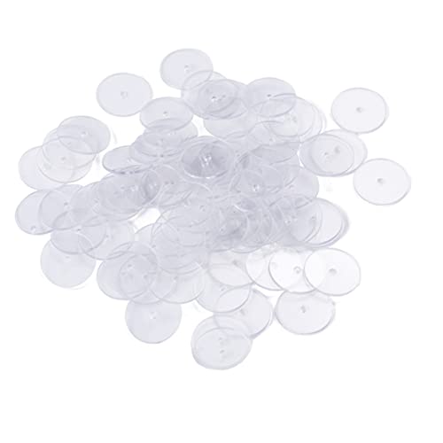 SEWACC 200 Stück Transparente Ohrringverschlüsse Sichere Ohrstecker Stopper für DIY Handgefertigten Schmuck Langlebig Leicht und Hautfreundlich zum Befestigen und Schützen von Ohrringen von SEWACC