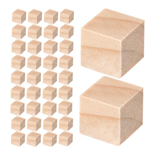 SEWACC 200 Stück Unbehandelte Holzquader für Bastelprojekte Stabile Holzwürfel für Bauen Lernen von und Heimdekoration SEWACC 200 Stück Unbehandelte Holzquader für Bastelprojekte Stabile Holzwürfel für Bauen Lernen von und Heimdekoration von SEWACC
