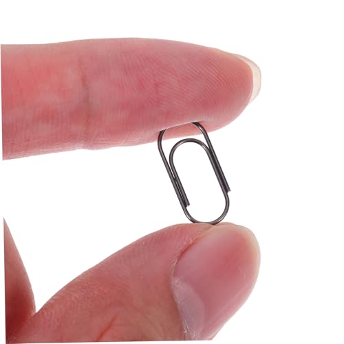 SEWACC 200 Stück Vintage Mini Metall Büroklammern Retro Stil Starke Klammern für Dokumentenorganisation Bürobedarf und Notizen im Praktischen aus Rotkupfer Schwarznickel von SEWACC