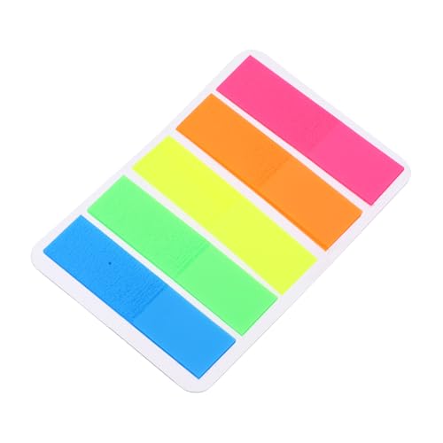 SEWACC 2000 Blatt Teiliges Praktische Selbstklebende Haftnotizen Tabs Vielseitige Seitenmarker für Bücher Leicht Haftende Fluoreszierende Etiketten für Studium und Büroorganisation von SEWACC