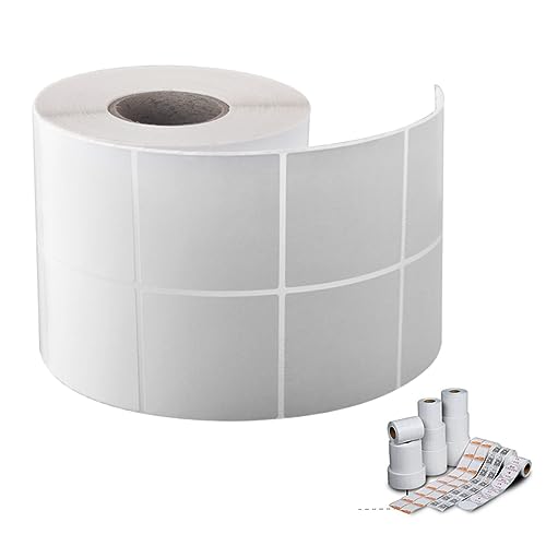SEWACC 2000 Stück Selbstklebende Etiketten Weiße Blanko Barcode Aufkleber für Adress und Versandetiketten für Drucker Leicht Abrollbar Klare Beschriftung ohne Rückstände von SEWACC