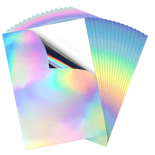 SEWACC 20Blätter Holografische Aufkleber Kreative DIY Bastelfolien Selbstklebend für Scrapbooking Tagebücher für Kreative Bastelprojekte SEWACC 20Blätter Holografische Aufkleber Kreative DIY Bastelfolien Selbstklebend für Scrapbooking Tagebücher für Kreative Bastelprojekte von SEWACC