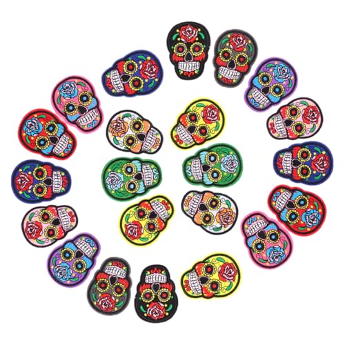 SEWACC 22 Stück Bügel oder Nähapplikationen für Kleidung Jacken Jeans Hüte und Rucksäcke Stylische Bestickte Flicken für Kreative Reparaturen und Designs SEWACC 22 Stück Bügel oder Nähapplikationen für Kleidung Jacken Jeans Hüte und Rucksäcke Stylische Bestickte Flicken für Kreative Reparaturen und Designs von SEWACC