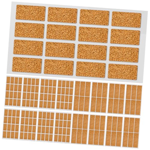 SEWACC 24 Blatt Wasserfeste Kork aufkleber Kleine und Große Haftnotizen Starke Klebkraft Beschriftbar Multifunktionale Aufbewahrungs etiketten für Glas Kunststoff Schule Büro Haushalt von SEWACC