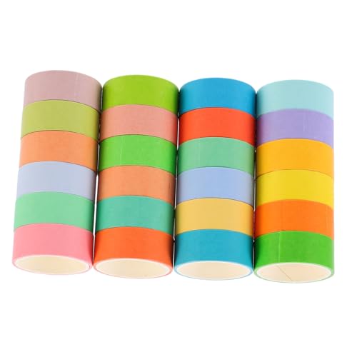 SEWACC 24 Rollen Teiliges Washi Tape Buntes DIY Klebeband für Geschenkverpackung Scrapbooking Dekoration Vielseitig Einsetzbar Sicher und Kreativ SEWACC 24 Rollen Teiliges Washi Tape Buntes DIY Klebeband für Geschenkverpackung Scrapbooking Dekoration Vielseitig Einsetzbar Sicher und Kreativ von SEWACC