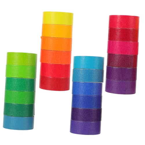 SEWACC 24 Rollen Washi Klebeband Bunte DIY Dekorative Japanische Papierbänder Vielseitig für Scrapbooking Geschenkverpackung Bastelprojekte Einfach Abreißbar Ohne Rückstände SEWACC 24 Rollen Washi Klebeband Bunte DIY Dekorative Japanische Papierbänder Vielseitig für Scrapbooking Geschenkverpackung Bastelprojekte Einfach Abreißbar Ohne Rückstände von SEWACC