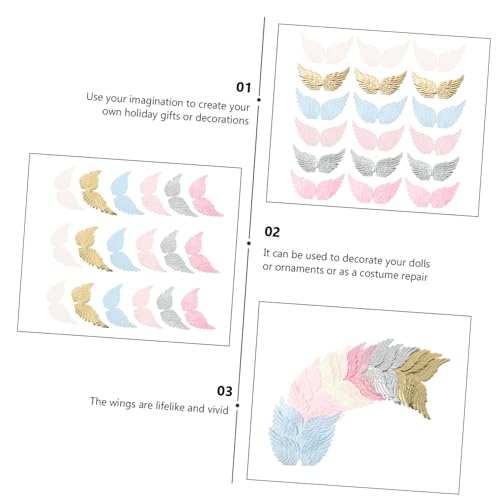 SEWACC 24 Stück Bestickte Flügel Applikationen zum Aufbügeln und Annähen Textile Nähmotive für Kleidung Rucksäcke Pullover Vielseitige DIY Stoff Patches für Reparatur und Dekoration SEWACC 24 Stück Bestickte Flügel Applikationen zum Aufbügeln und Annähen Textile Nähmotive für Kleidung Rucksäcke Pullover Vielseitige DIY Stoff Patches für Reparatur und Dekoration von SEWACC